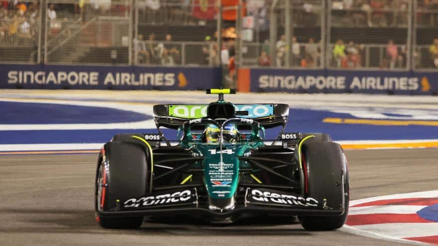 Alonso y Sainz saldrán 7 y 10 en el GP de Singapur