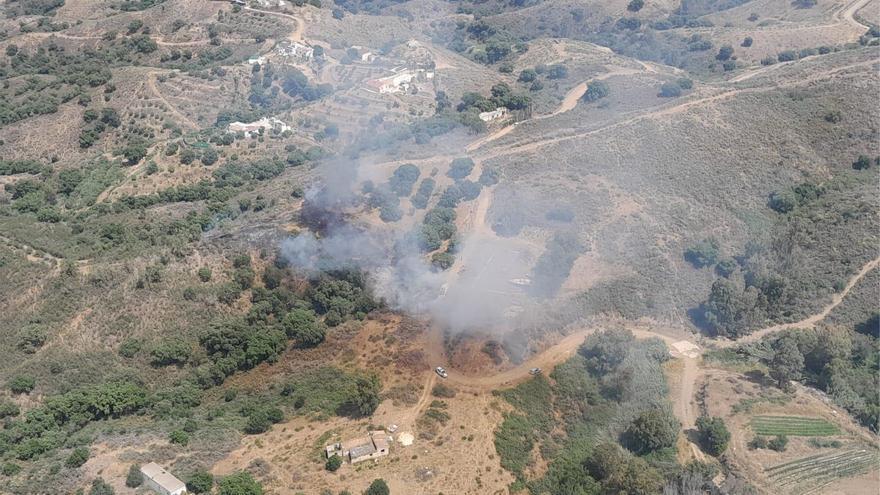 Logran estabilizar un incendio en el paraje Arroyo la Cala de Mijas