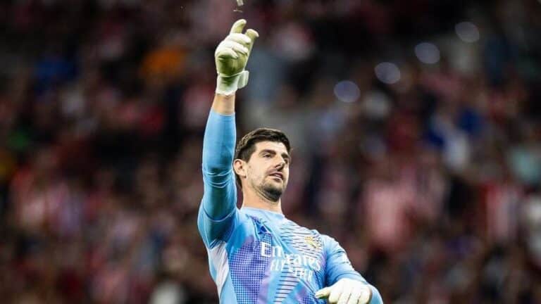 Courtois carga contra Simeone por los incidentes del derbi: "Tenemos ideas distintas de lo que es una provocación"