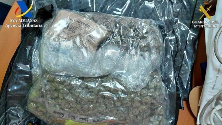 Detenido en Mijas el destinatario de un paquete con superconcentrado de marihuana