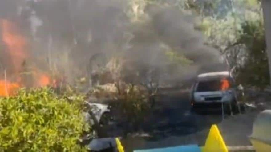 El incendio de dos coches en un paraje en Guaro obliga a activar al Infoca