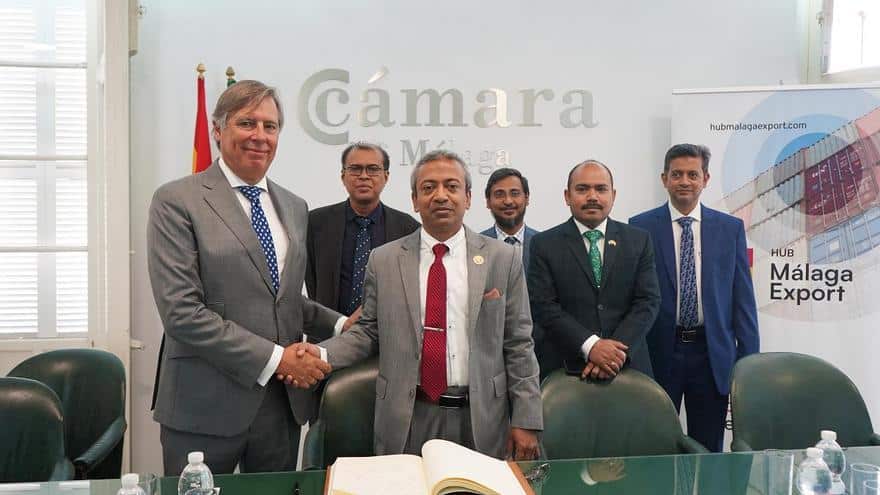 La Cámara de Comercio de Málaga recibe a una delegación empresarial de Bangladesh
