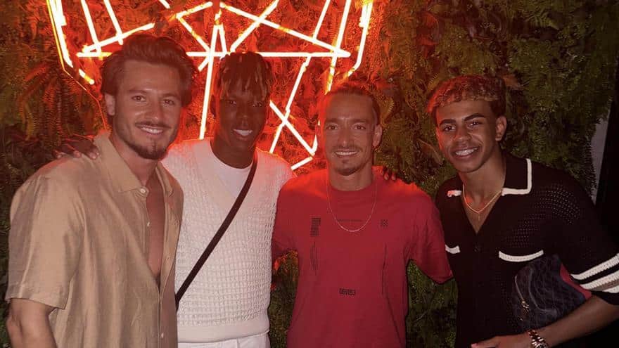 Lamine Yamal y Nico Williams desconectan en Marbella