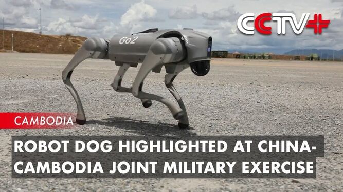 Así son los perros-robot con rifles automáticos del ejército chino