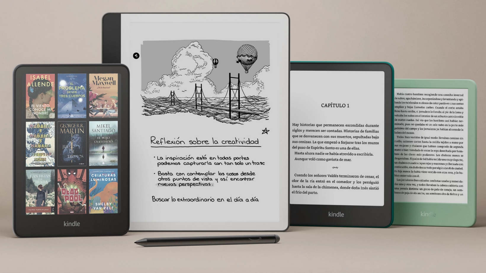 Amazon lanza una nueva línea de dispositivos Kindle con un Scribe rediseñado y el primer Kindle a color