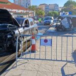 Un joven muere en su coche embestido por un Porsche que perseguía la Policía en Pontevedra