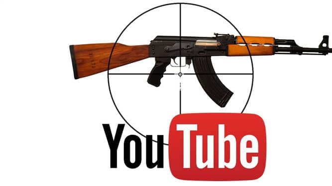 YouTube aplicará nuevas restricciones de edad al contenido que muestre armas de fuego