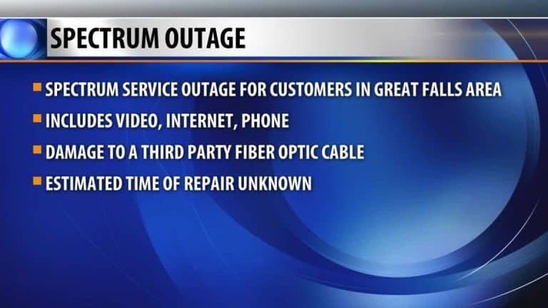 Spectrum confirma interrupción del servicio en Great Falls