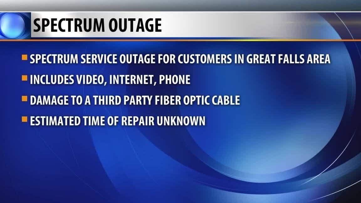 Spectrum confirma interrupción del servicio en Great Falls