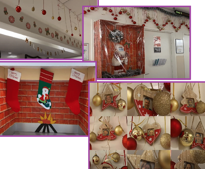 Ganadores del Concurso de Decoración Navideña - Enfermería y Obstetricia