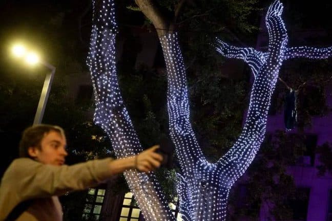 Luces de Navidad en la calle Larios, Málaga |