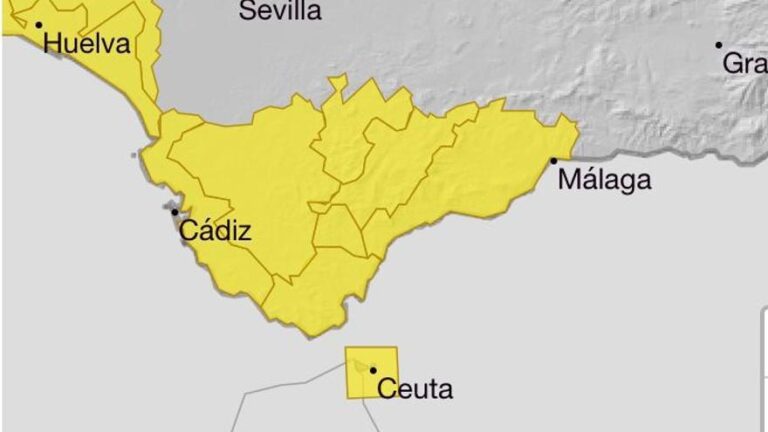 La AEMET activa el aviso amarillo por tormentas en Málaga