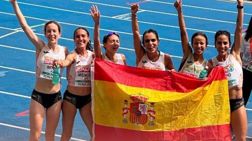 El equipo femenino español de medio maratón se cuelga el bronce en el Europeo